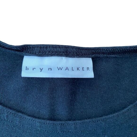 Bryn Walker Side Ruched Inman Lagenlook Tunic Black Small - Picture 4 of 6